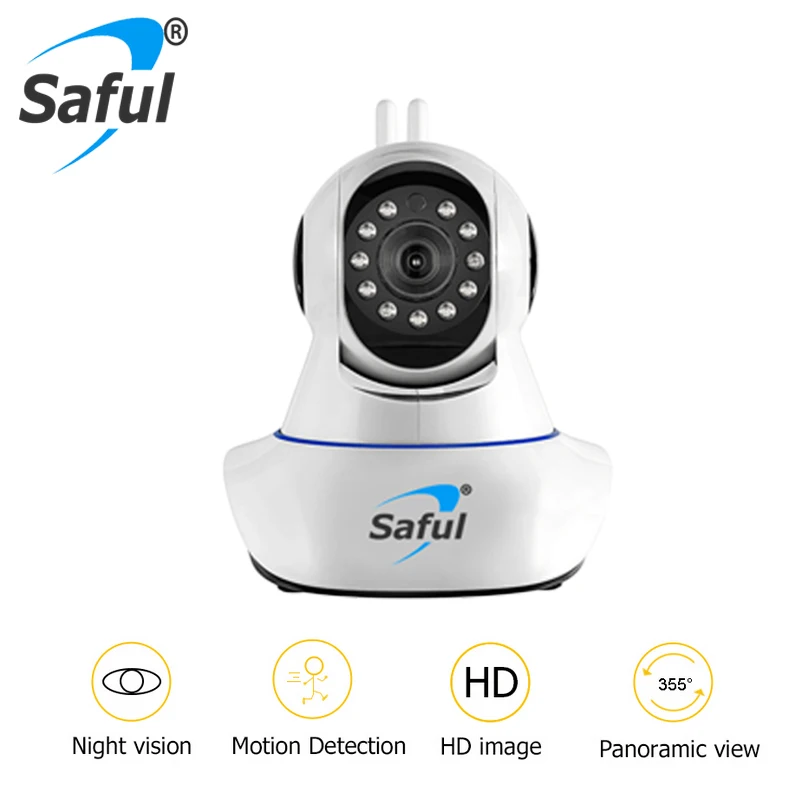Saful 1080P Wireless IP Camera 2MP MWifi CMOS Night Vision H264 IR Cut baby monitor Camera Motion Detection Smart Home Security Saful 1080P Wireless IP Camera 2MP MWifi CMOS Night Vision H264 IR Cut baby monitor Camera Motion Detection Smart Home Security