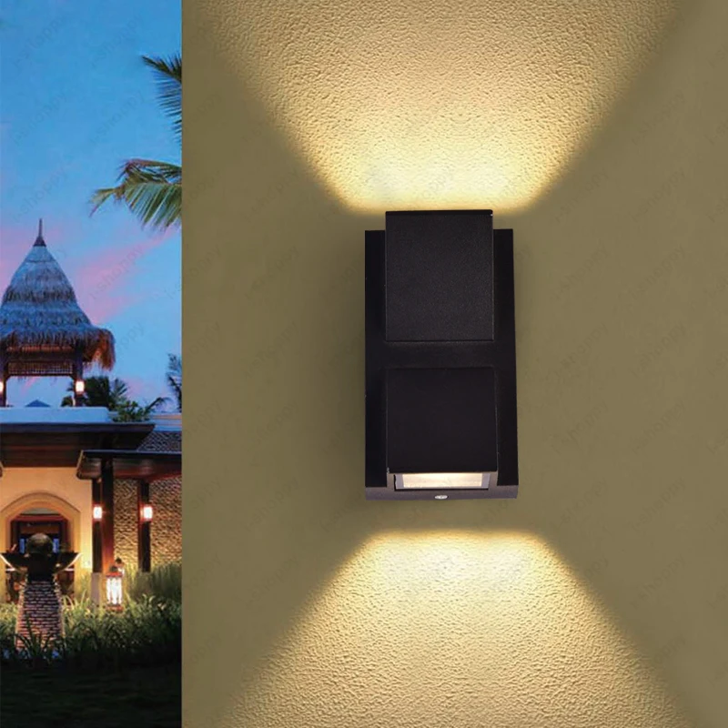 Up/Down 6W LED Wall Sconce Light Waterproof Outdoor Lamp ... Up/Down 6W LED Wall Sconce Light Waterproof Outdoor Lamp ... on Exterior Wall Sconce Light Fixtures id=77525