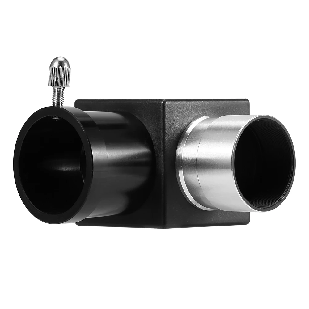 Astronomical Telescope Mirror Erecting 1.25IN 45 / 90 Degrees Zenith Diagonal Adapter Positive Optic Eyepiece Accessories 6