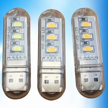 

YIYANG 2019 Mini USB LED Light Table Lamp Book Reading Light Portable Night light Power Bank PC Laptop Camping Bulb Lamps Luces