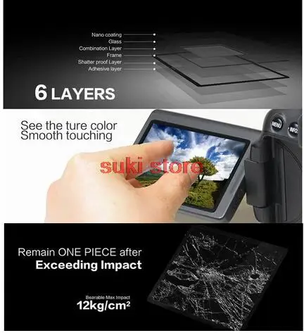 Самоклеящееся Оптическое стекло для ЖК экрана камеры LARMOR GGS canon 5D3|screen protector|larmor