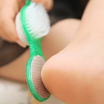 

4 in 1 Foot Care Callus Brush Pumice Grinding Feet Stone Scrubber Pedicure Exfoliate Remover Two sides Cleaning dust dead skin