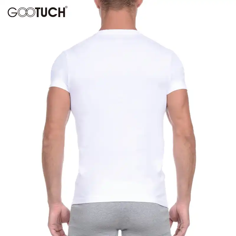 camiseta interior hombre manga corta