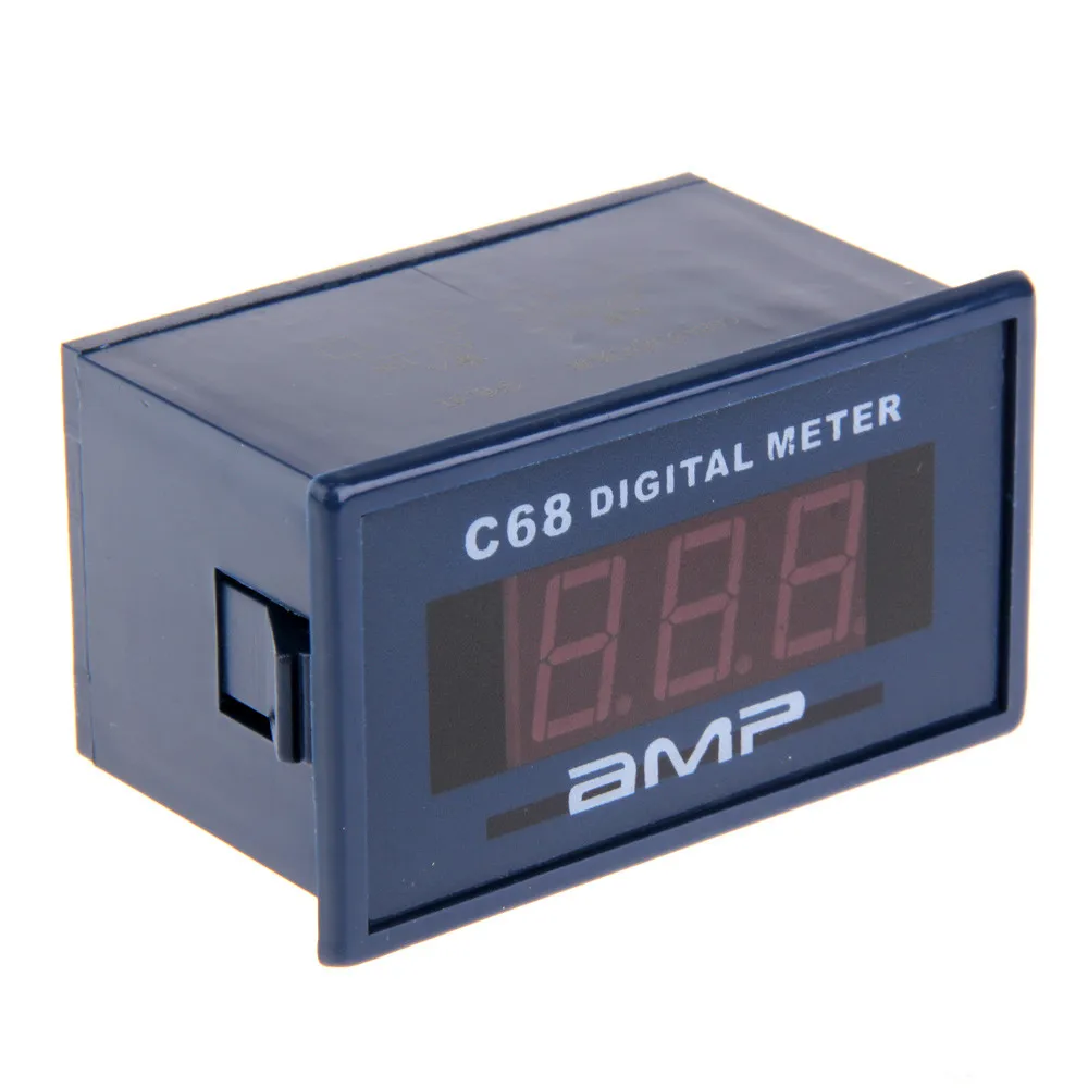 

C68A Three digits 0.56" AC 0-10A Ammeter Meter AMP Red LED Digital Display Amperemeter