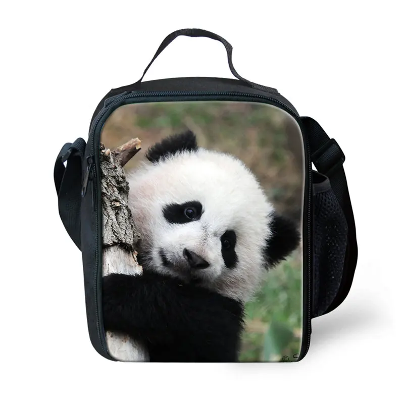 THIKIN милый Szechwan панда шаблон школьная коробка для обеда для детей с животным принтом детская портативная Сумочка Термоизолированный