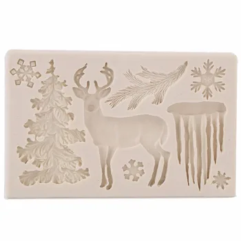 

Yueyue Sugarcraft Christmas Silicone mold fondant mold cake decorating tools chocolate gumpaste mold