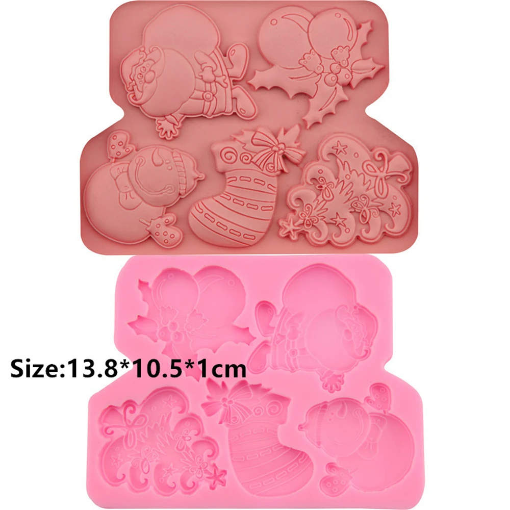 Christmas Tree Silicone Cake Decorating Moulds Fondant Sugar Chocolate Mold Tool | Дом и сад