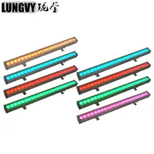 8 шт./лот упаковочный кофр светодиодный бар прожектор dmx 24x4 w светодиодный прожекторы IP65 Водонепроницаемый 4in1 линейный Мыть прожектор