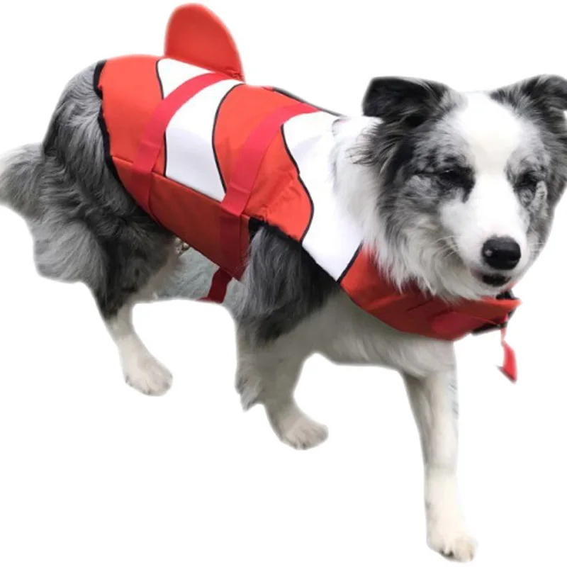 

Pet Dog Life Jacket Safety Vest Life save Suit Mermaid Shark Design Dog Swimming Protect Pets Summer Clothes