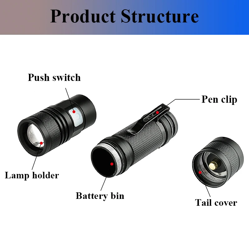 Z30 Litwod1301 микро USB Перезаряжаемый светодиодный фонарик XM LT6 масштабируемый 5