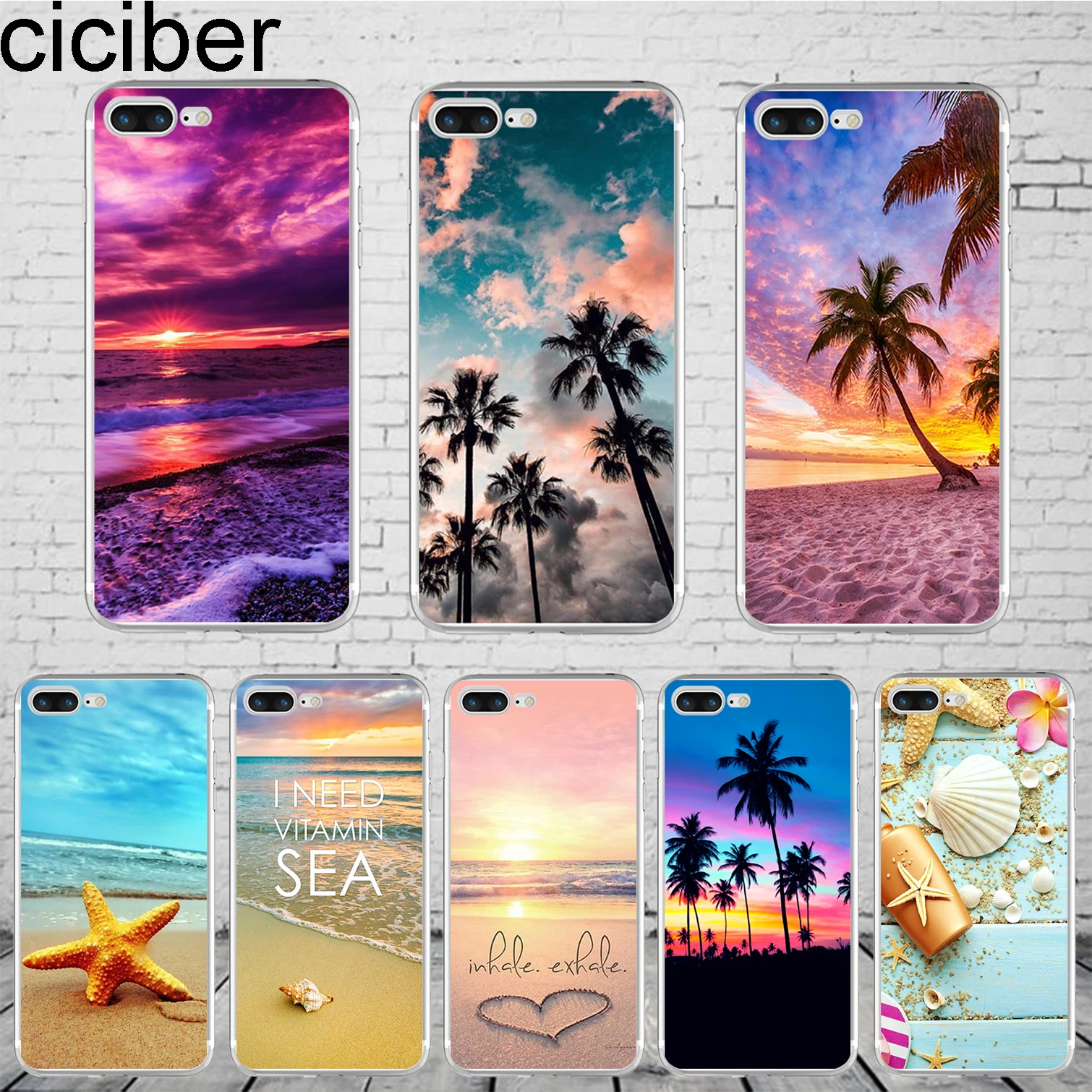 

ciciber Hawaiian Beach for iPhone 11 Pro Max Phone Case Cover For iPhone 7 8 Plus X XR XS Max Cases 6 6S Plus 5 5S SE Soft TPU
