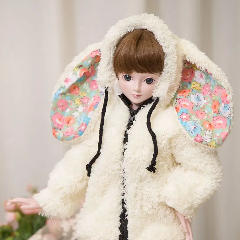 T02-X554 Blyth кукольная одежда 1/3 1/4 bjd 1/6 куклы аксессуары красочные плюшевые пальто кролика 1 шт