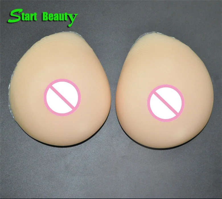 800g/pair C cup Skin realistic silicone breast forms mastectomy Bra Boobs tits fake nipples prosthesis faux seins Shemale |