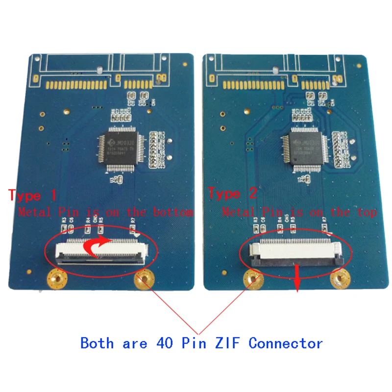 

mSATA to ZIF Converter Card CE to mSATA mSATA to ZIF/LIF HDD Adapter Card