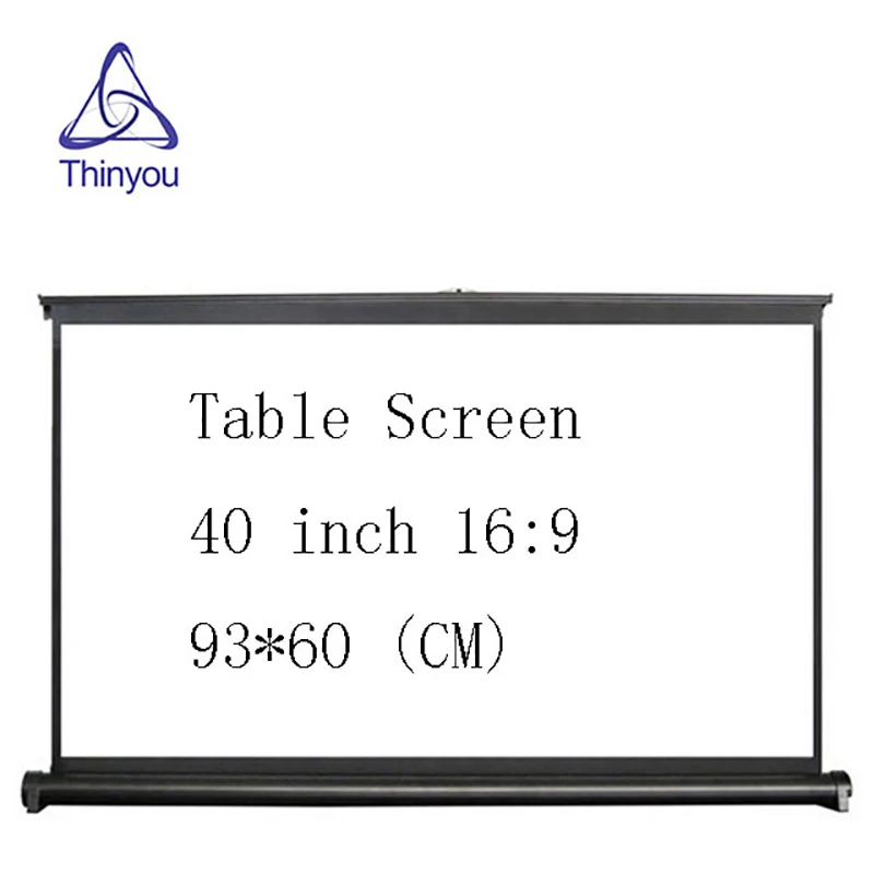 Thinyou 40 дюймов 16:9 Портативный проектор экран легко переносить выдвижной Выдвижной