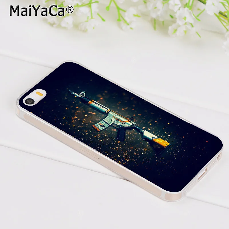 Чехол для телефона MaiYaCa cs go С Пистолетной игрой для iPhone 6S 6plus 7plus 8 8Plus X XS XR 5 5S 11pro max 11pro чехол