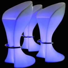 16 цветов, изменяющееся освещение, светодиодный барный стул, светящийся кофейный барный стул для вечерние SK-LF32(L56* W52* 105 см), 2 шт./лот