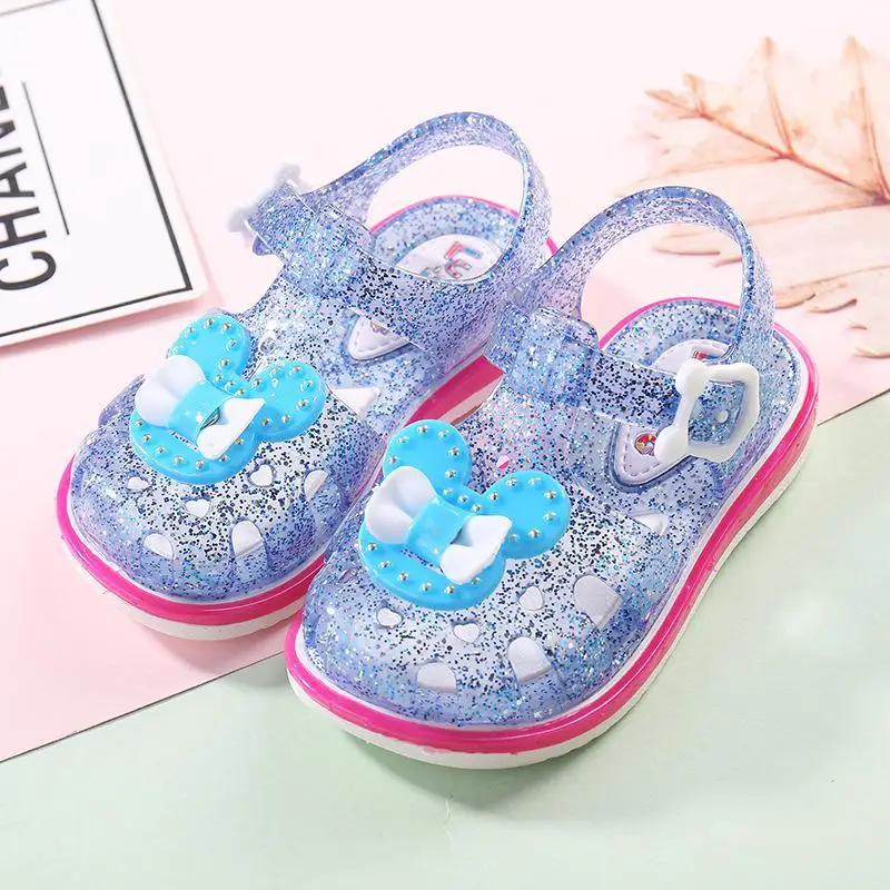 

new Kids Girls Sandals For House Baby Slippers Summer Girls Pink Flat Animal Flip Flop Children Non-slip school Loafer Sandals