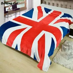 Новый Юнион Джек Британский Великобритания Флаг Одеяло нам одеяла с изображением флага плюшевое Флисовое одеяло кровать бросить на