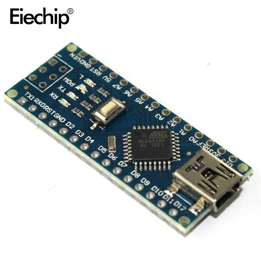 Buy ATMEGA328P CH340 USB driver Nano 3.0 controller compatible for arduino nano electron diy kit set (NO CABLE) With the bootloader