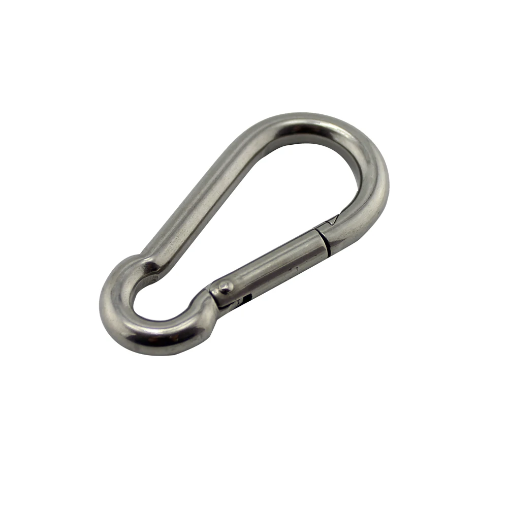 

10pcs Stainless Steel Snap Hook Spring Carabiner DIN5299C snap hooks