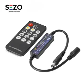 

RF 14 Keys LED Strip Controller for 5050 Single Color/RGB/RGBW 21 Keys/28 Keys 4pin/5pin LED Strip Light Tape Controller DC5-24V
