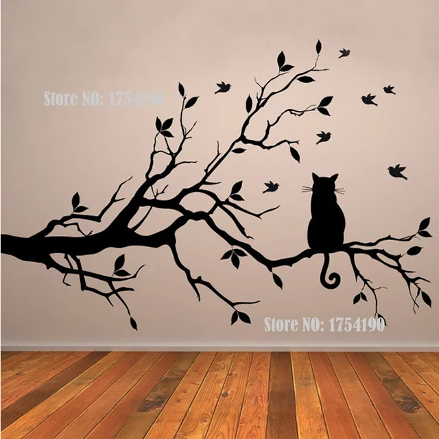 Wall Art Tree aliexpress : buy tree vinyl wall decal adesivi murali glass Wall Art Tree aliexpress : buy tree vinyl wall decal adesivi murali glass