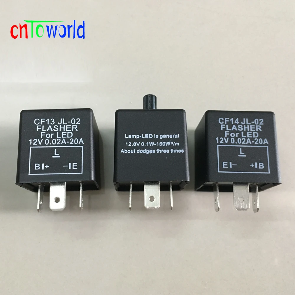 12В 3 контактный 0.02A до 20A 3Pin CF13 CF14 JL 02 электронный светодиодный регулируемый Flasher