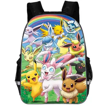 

Pokemon Backpack Anime Pikachu Team Valor Mystic Instinct Women Men Boys Girls Kids Teenager Toddler School Bags Mochila Bolsa