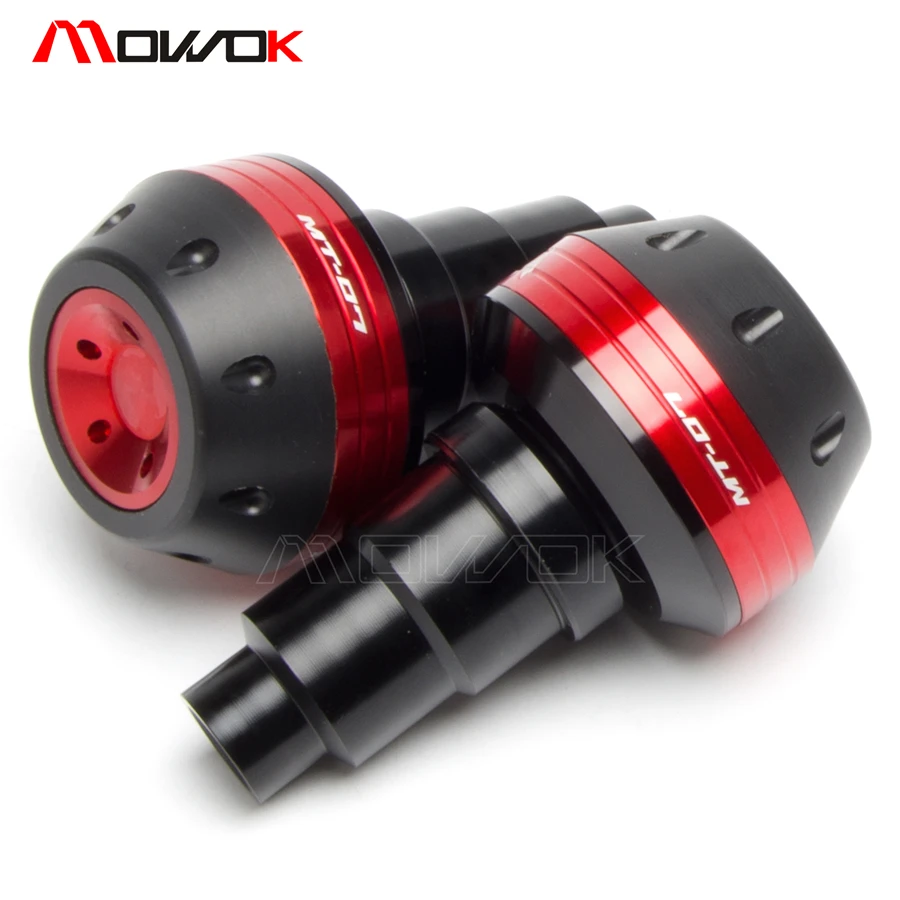 

2018 New One Pair CNC Frame Slider Protector Guard For Yamaha MT07 MT 07 2015 2016 engine protection Sliders with MT-07 logo