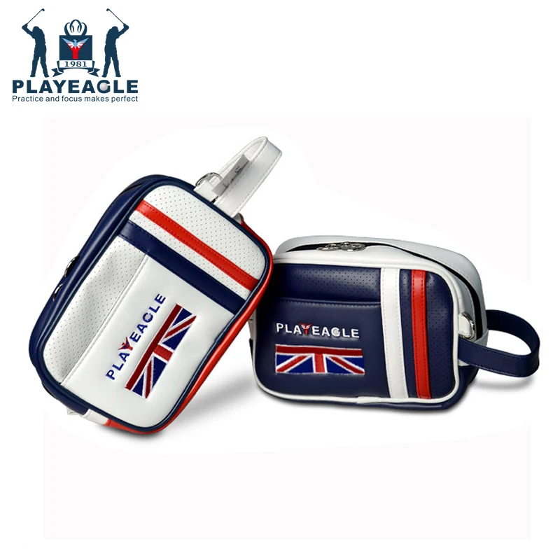 Unisex Golf Pouch Bag Handbag PU Matreial Logo Zipper Mini Golf Bag For