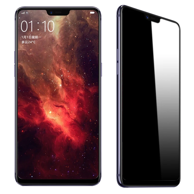 Закаленное стекло OriWood для OPPO R15 Pro защита экрана черного цвета F7 F5 защитная