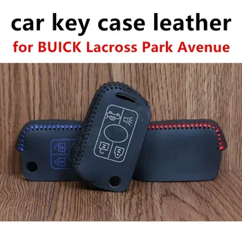 

Only Red Key Case Car Hand Sewing Leather Key Cover Auto best price car accessory for B-UICK L-across P-ark A-venue