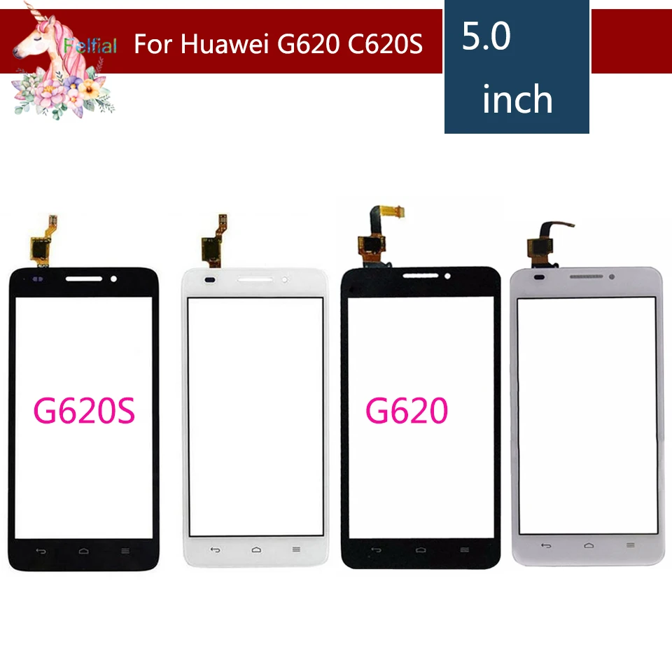 5," для huawei Ascend G620 G620S ЖК сенсорный экран дигитайзер сенсор внешнее стекло объектив замена панели