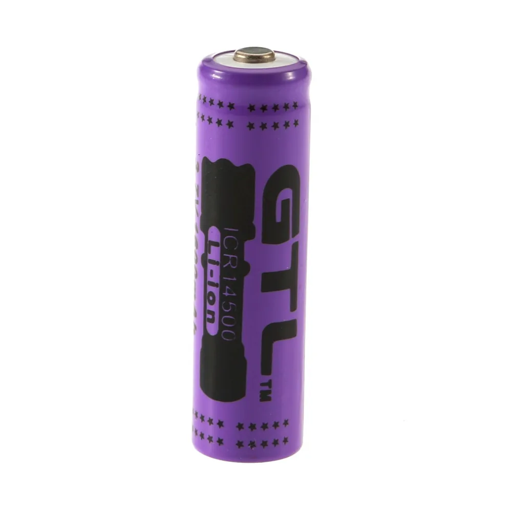 

10psc Good Type GTL ICR 14500 Li-ion 3.7V 1600mAh Rechargeable Battery for Flashlights Hot Sale Torch Battery