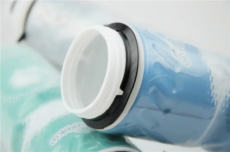 Cycling Pressing Water Bottle Outdoor Sports Camping Bicycle Plastic Keep Water Cold Bottle Double Layer Insulation Bottle U0001 (20)
