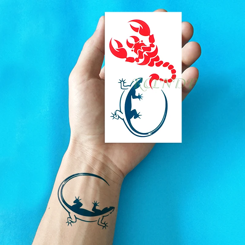 Водостойкие временные тату наклейки змея поддельные тату флэш-тату боди-арт рука назад ноги рука для девушек женщин мужчин