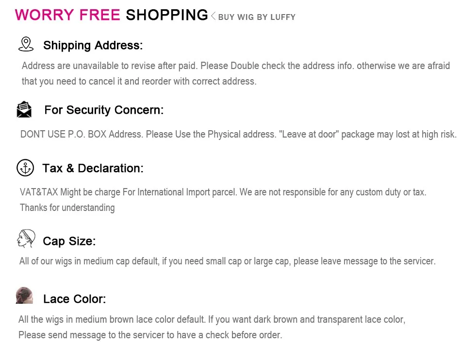 worry free shopping