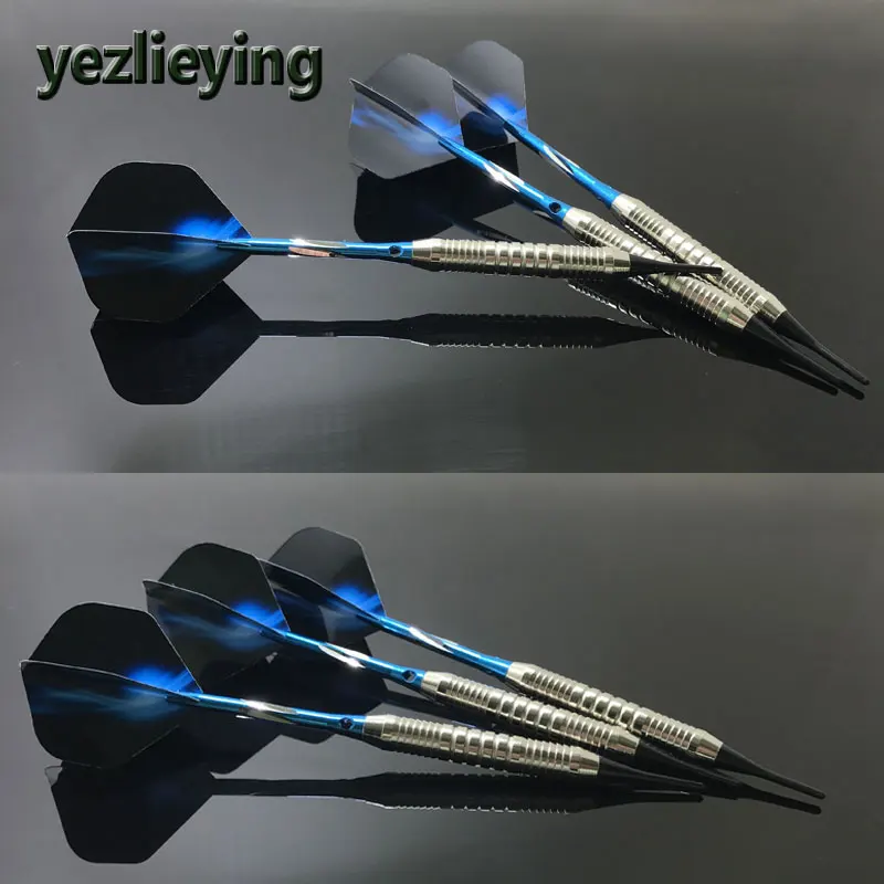 

3pcs/set Professional 18g Straight Dart Plastic Soft Tip Darts And Electronic Darts Needle with 3 Extra brass barrel/Deluxe case