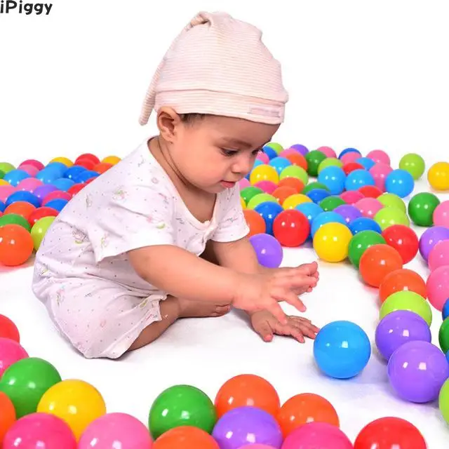 iPiggy 100Pcs/Lot Colorful Ball Pits Soft Ocean Balls Funny Baby Kids