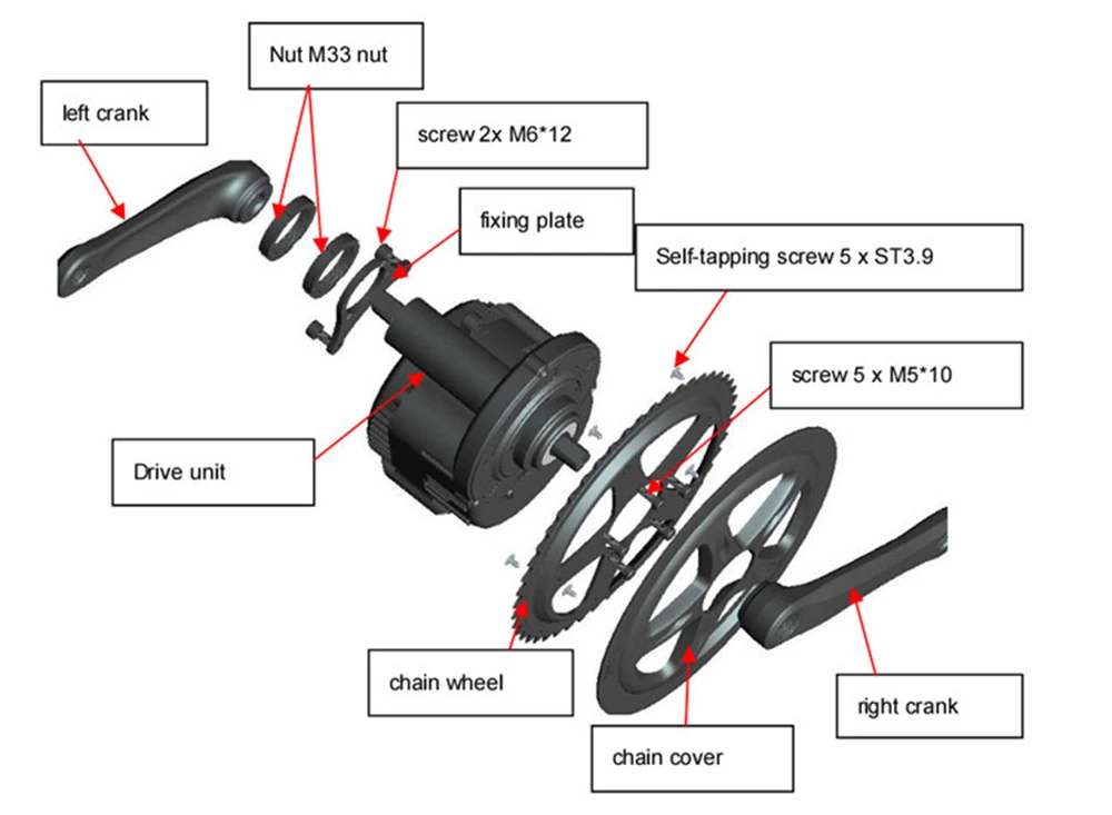 Perfect 36V 250W/350W/500W 48V 500W/750W/1000W Electric Bicycle/Bike Ebike Conversion Kit Bafang BBS01 BBS02 BBS03/BBSHD Mid Drive Motor 20