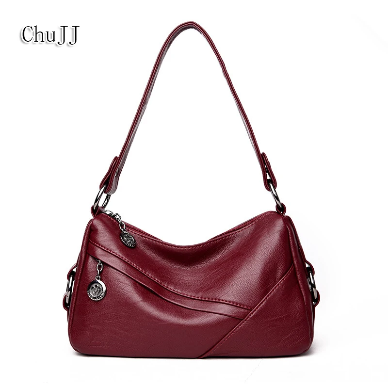 

High Quality Women's Genuine Leather Handbags All-match Shoulder CrossBody Bags Fashion Messenger Bag Soft Hobos Women Bags