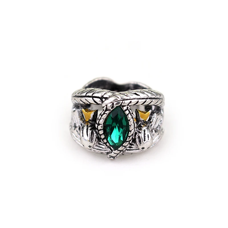 Кольцо Барахира Арагорна Гондора лорда кольца мужчины женщины Поклонники подарок зеленые кристаллические кольца Свадьба Помолвка подарок