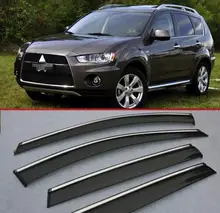 For Mitsubishi Outlander 2009 2010 2011 2012 Window Wind Deflector Visor Rain/Sun Guard Vent 4p