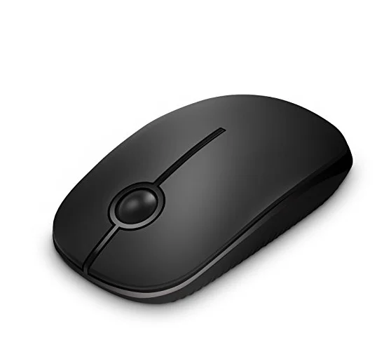 Seenda 2.4 г беспроводная мышь молчание кнопкой ультра тонкий Mute оптическая мышь тонкий мышь офис мыши для ноутбук тишина мышь - Цвет: black