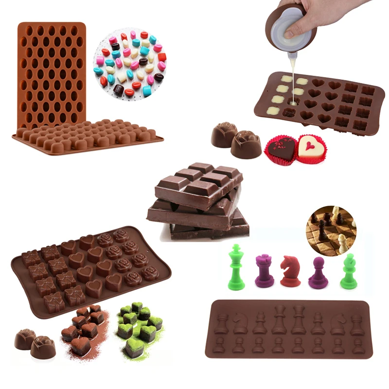 

Random Color 3D Silicone Chocolate Cake Mold Candy Cookie Baking Fondant Mold Bakery Baking Tool Wedding Bakeware Accessories