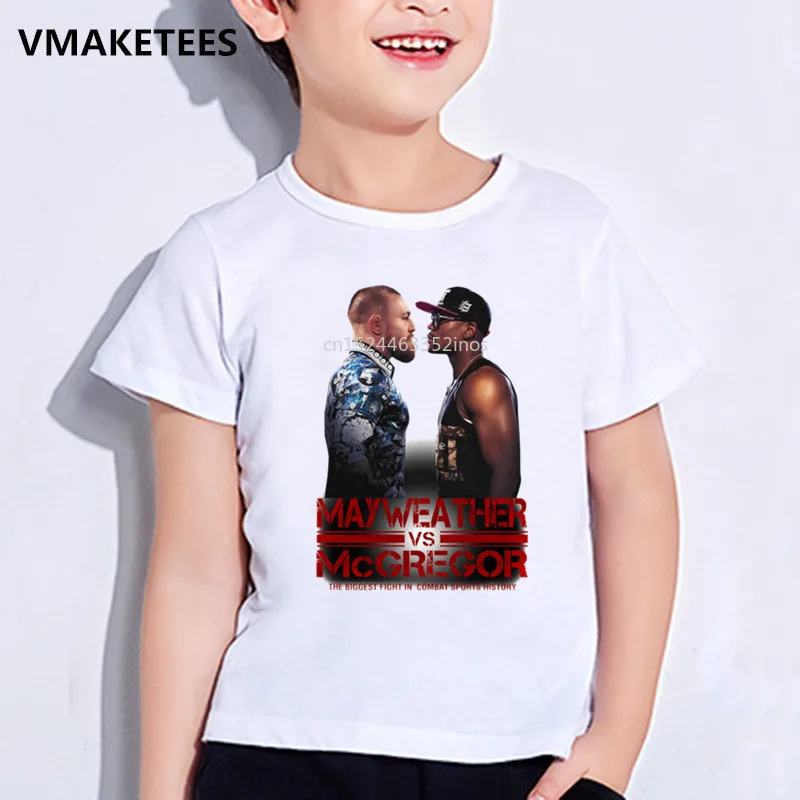 

Kids Summer Girls & Boys T shirt Floyd Mayweather Vs Conor McGregor Print Children's T-shirt Casual Fashion Baby Clothes,HKP5155