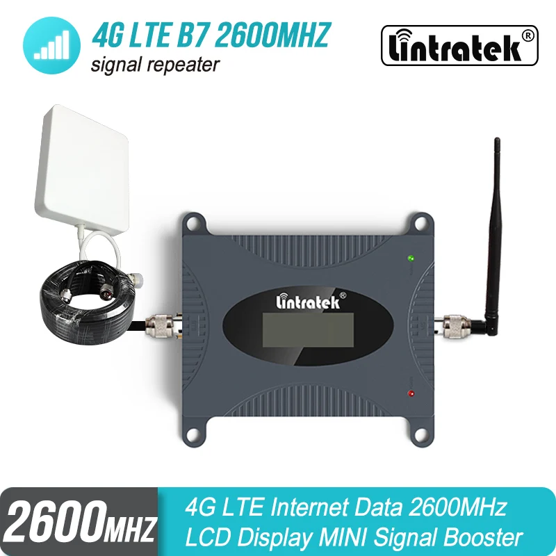 

Lintratek Free Shipping 4G LTE B7 2600mhz Mobile Phone Signal Booster 2600 mhz Data Cellular Phone Repeater Amplifier S4j4