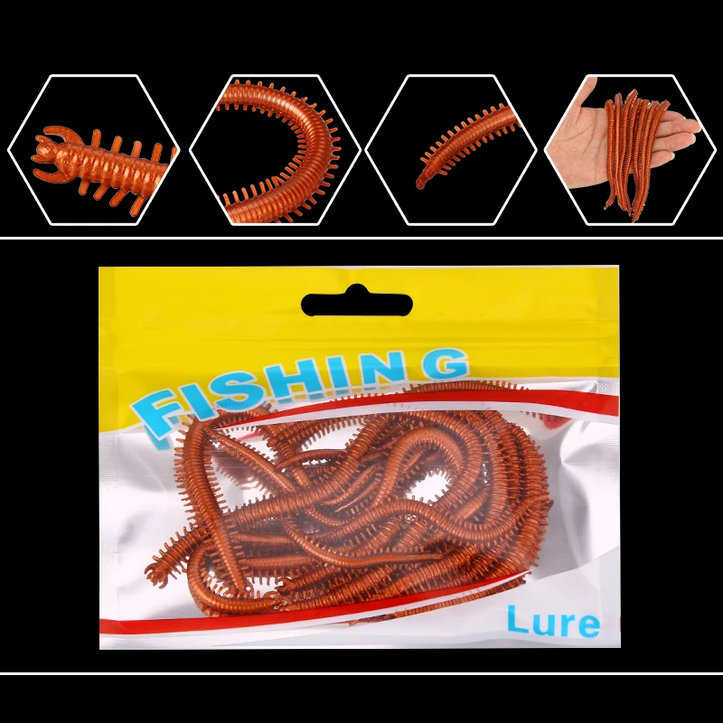 SEAPESCA искусственная силиконовая Многожильная приманка 1 8g13 8см реалистичные