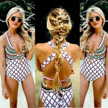 Женский цельный купальник купальный с принтом пуш-ап Мягкий Бикини с кружевом 5XL